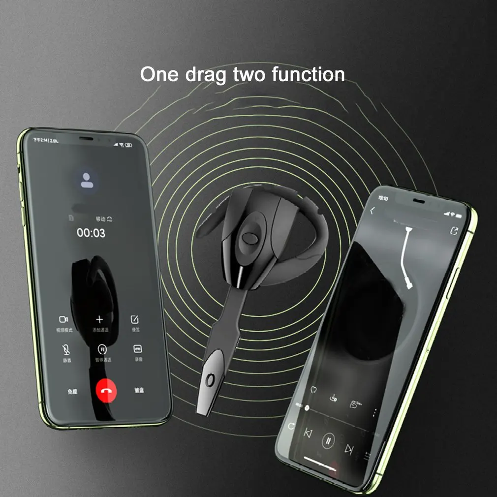 Wireless Bluetooth-Compatible Earphone With Rechargeable Microphone Long Standby Driving Car High Sensitivity Wireless Handsfree