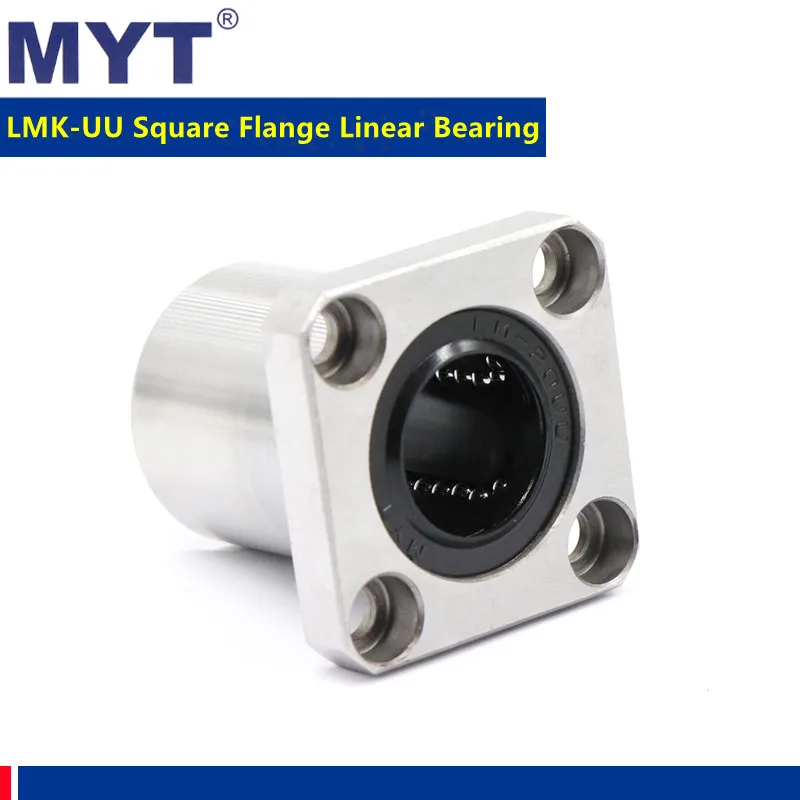 MYT high precision LMK60UU 60x90x110 mm Square Flange linear bearing LMK60 For 60mm CNC Router 3D printer linear Rod