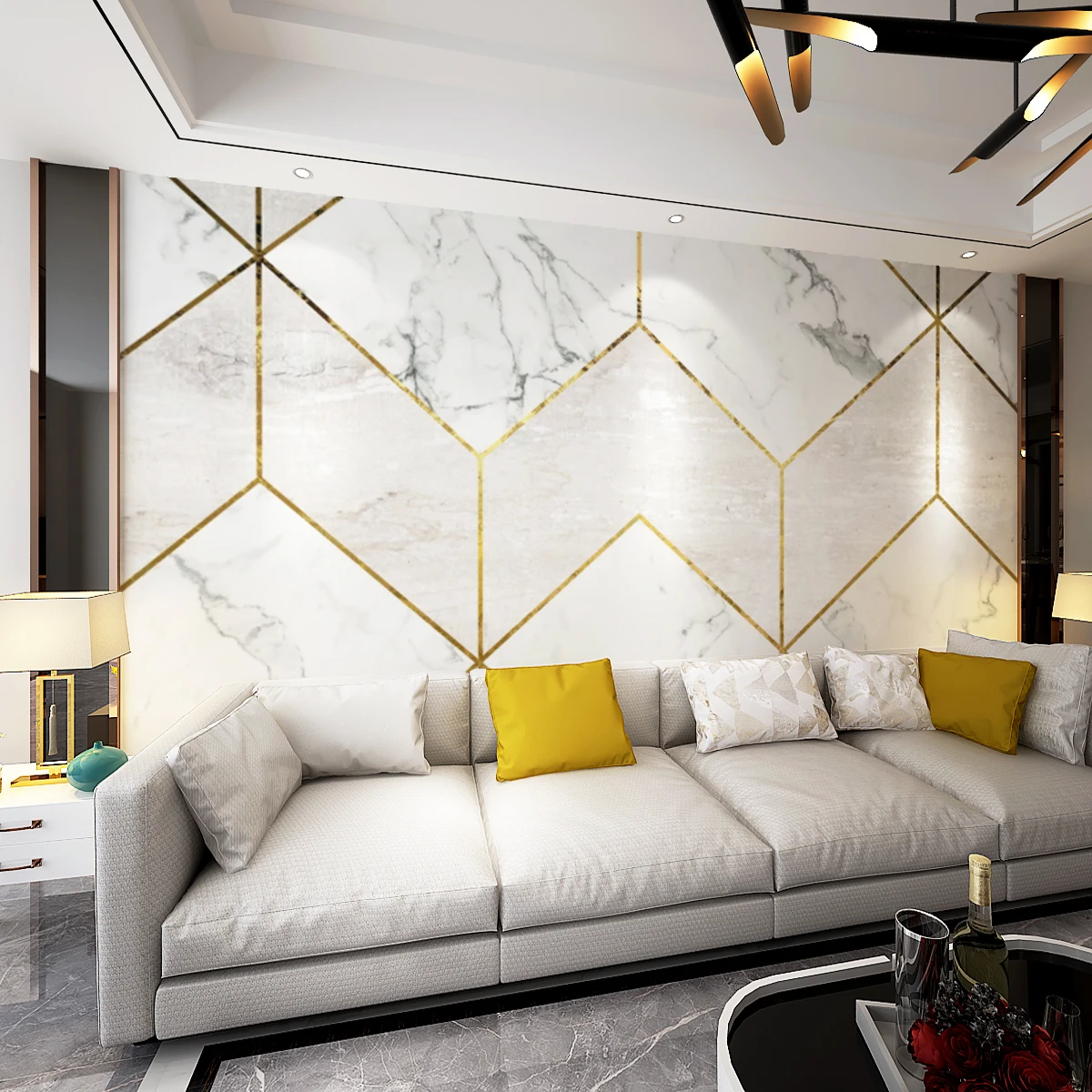 

beibehang Modern minimalist nordic marble pattern wallpaper for living room decor TV background wall paper 3D mural decoration