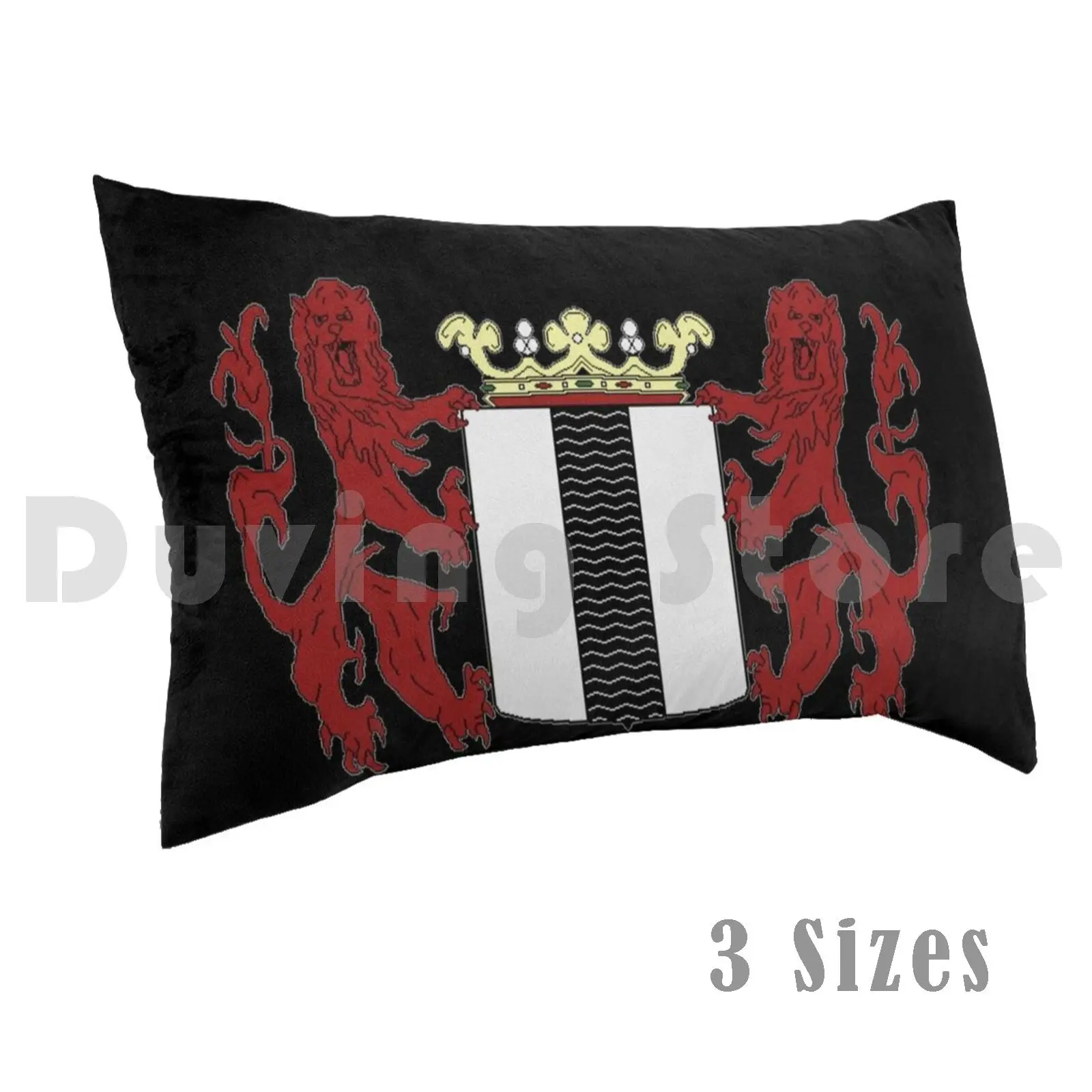 

Coat Of Arms Of Delft Pillow Case Printed 35x50 Coat Arms Delft Netherlands Holland Black White Red Lion Gold