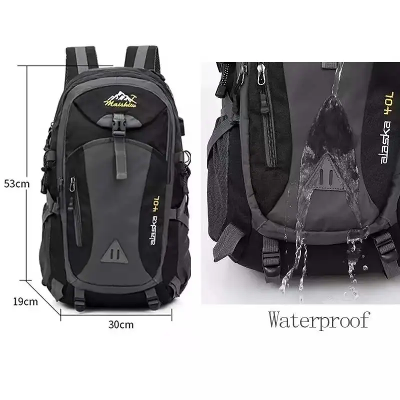 Anti-theft Mountaineering Waterproof Backpack Men Riding Sport Bags Outdoor Camping Travel Backpacks Climbing Hiking Bag For Men