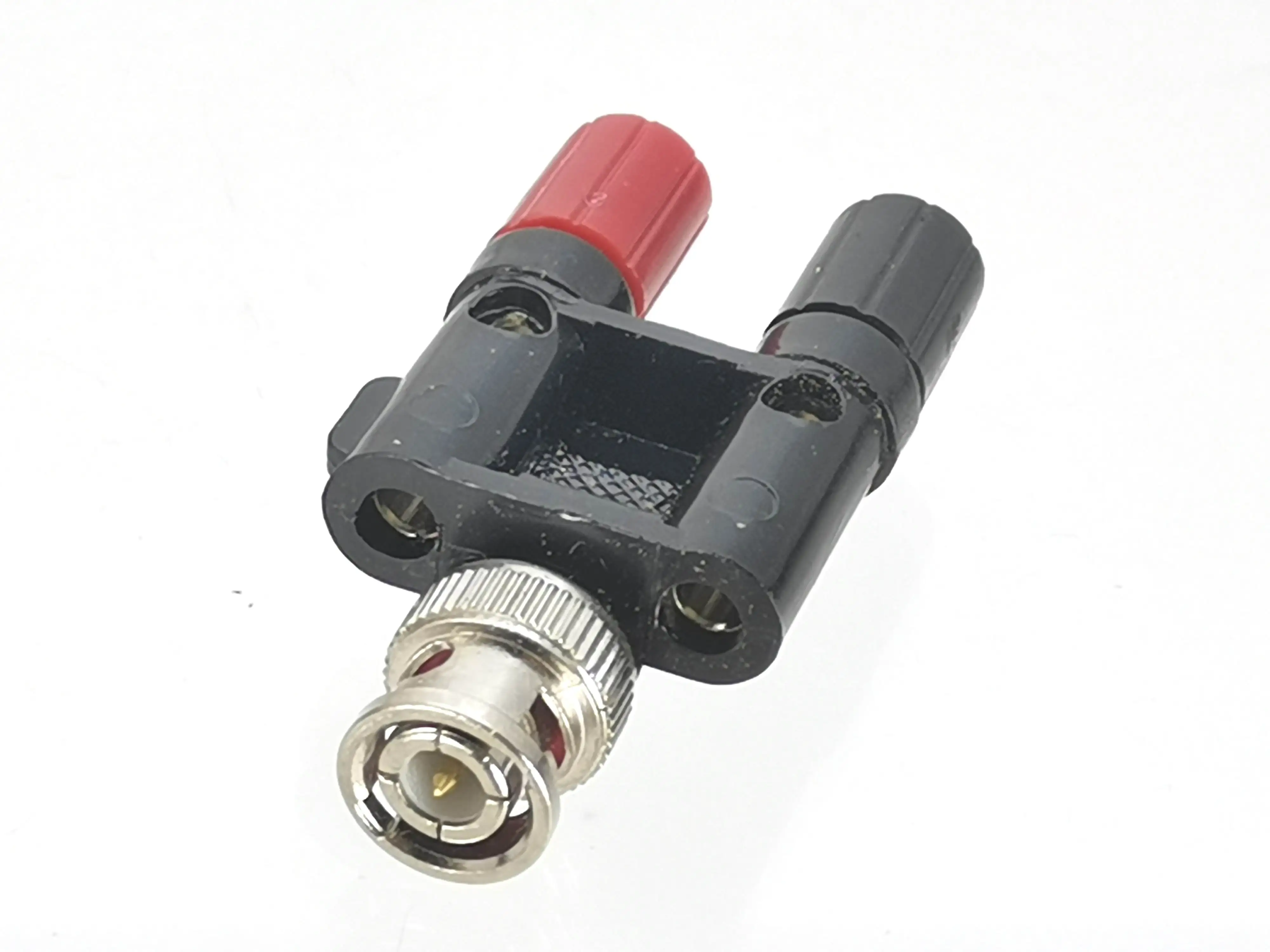 1Pcs Adapter BNC Male Plug to Dual Banana Female Jack RF connector Coaxial Test converter