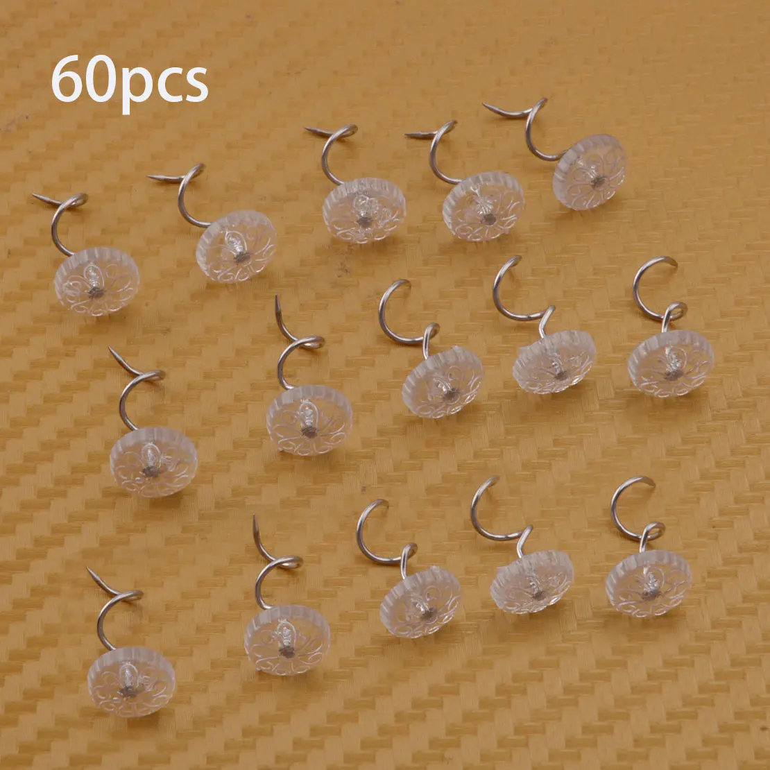 

New 60Pcs Headliner Repair Round Pins Kit Fit For Interior Upholster Car Truck Auto Home Sofa