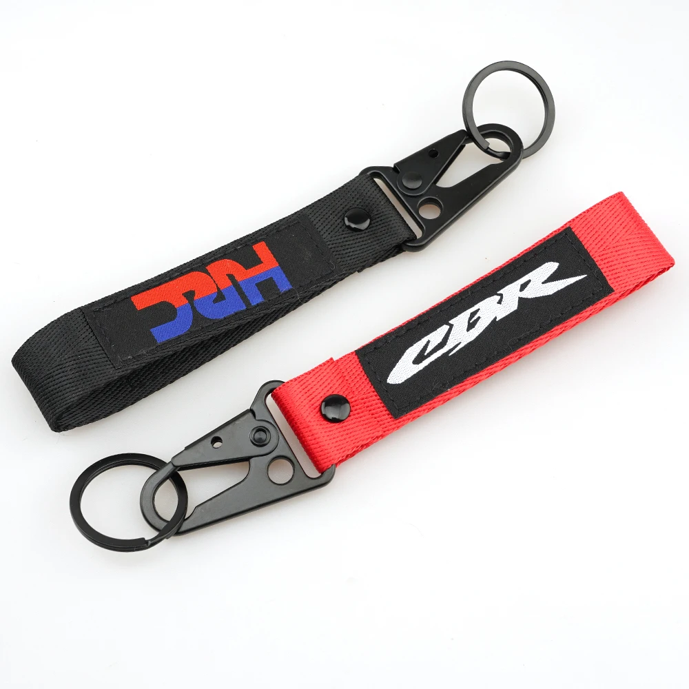 Universal For Honda CBR 125R 600 F4i 650F/R 1100XX 1000F CBR 600 954 1000 RR Motorcycle Accessories Embroidery Keychain Keyring