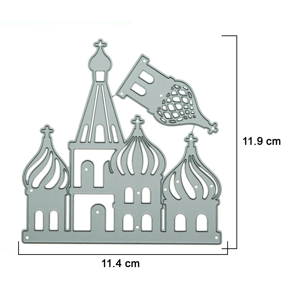 Russia Landmark Kremlin Pattern Metal Cutting Dies For Scrapbooking DIY Photo Album Memory Card Clipart Paper Cutter Stencil