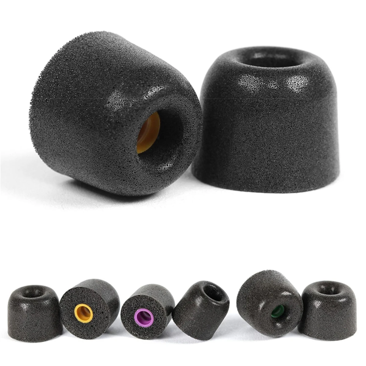 3Pairs Memory Foam Ear Tips for Sennheiser IE900 Dynamic HIFI In-ear Headphone Eartips IE800S Tips Anti-Slip Noise Reducing