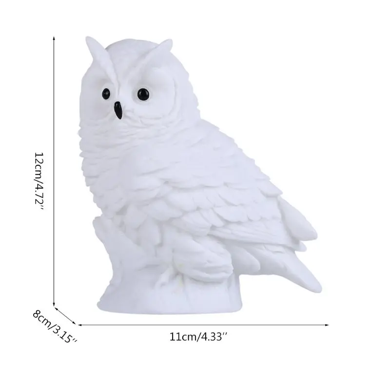 Adorkable Owl Table Light Animal Cartoon Bedside Lamp Eye Caring Reading Night Light for Home Bedroom Gift