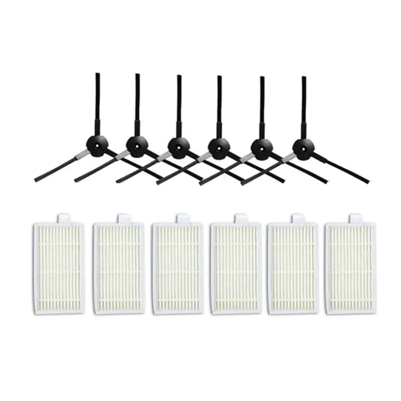 Robot Penyedot Debu Hepa Filter Sikat Samping untuk ZACO V3S Pro V5S Pro Robotika Komponen Pembersih Vakum Aksesori Pengganti