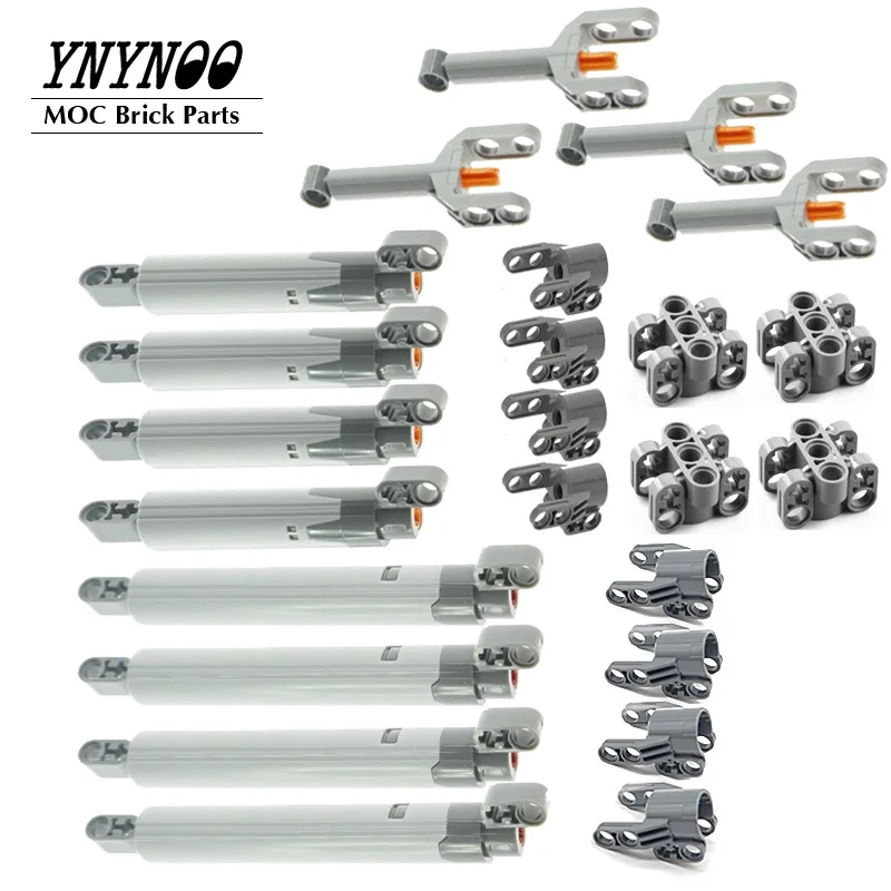 24Pcs/Lot High-Tech 15L Linear Actuator Long 61927 MOC Building Blocks Bricks 61904 61905 92693 Parts DIY Spare Bulk Parts Toys