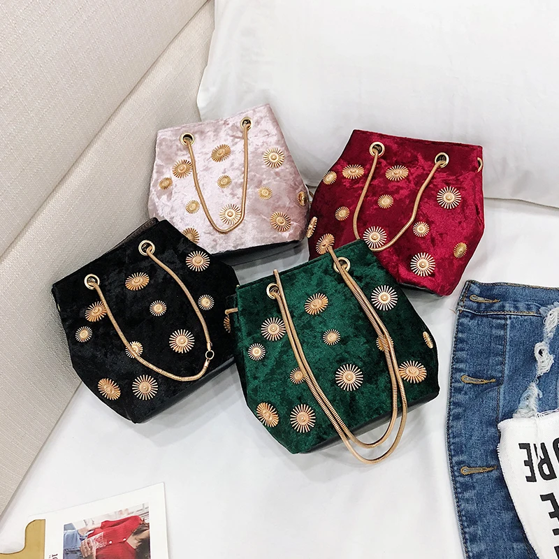 Luxury Handbags Women Bags Designer Shoulder Bags Velvet Messenger Bag Chain Small Crossbody Bags For Women bolsa feminina Q4