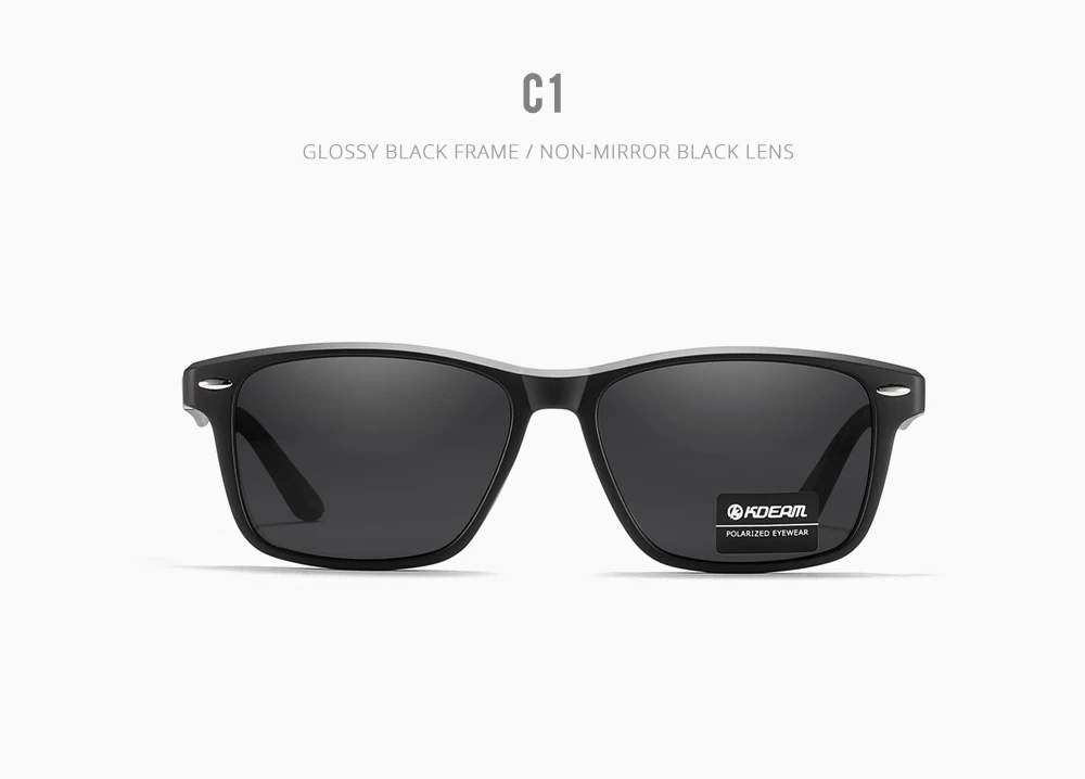 KDEAM TR90 Rahmen und Farbverlauf polarisierte Brille UV100 % Herren-Angelsonnenbrille, langlebiges Material – Detail 8