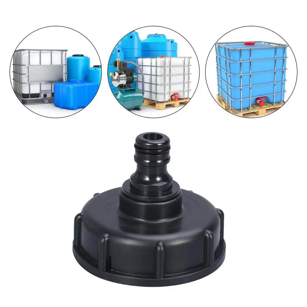 IBC Tank Valve Adapter Hose Thread Connector Valve Fitting Parts IBC tank Valve Replacement Ada Ton Bucket Valve Adapter Cover