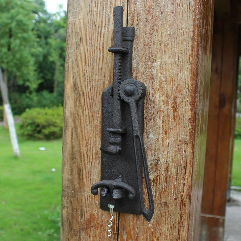 European Vintage Home Bar Decor Cast Iron Wall Mounted Wine Bottle Opener promotional gifts wedding favors and gifts