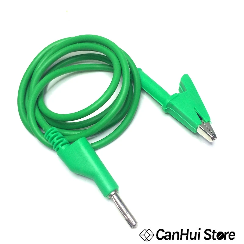 1 PCS Hoge Kwaliteit 1 M Lange Alligator Clip Banana Plug Test Kabel for a Multimeter Red / Black / Yellow / Blue / Green P-C