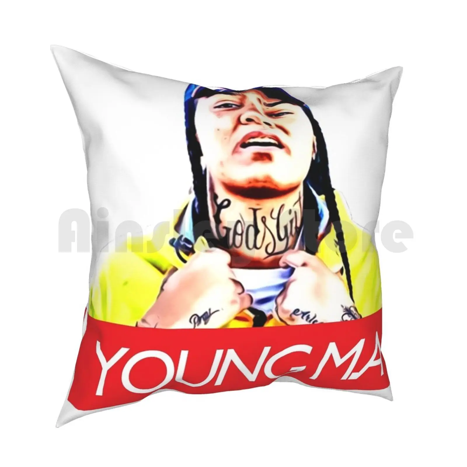 Young M.A Pillow Case Printed Home Soft DIY Pillow cover Young Ma M A Ooouuu Rapper Music Girls Thot Hoe Hip Hop Brooklyn