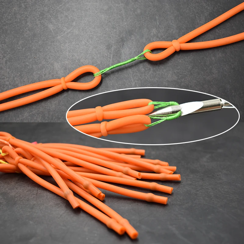 Catapulte en caoutchouc pour fronde de chasse, 3 pièces/6 pièces, avec bande de caoutchouc ronde élastique puissante pour accessoires de tir de Sport en plein air