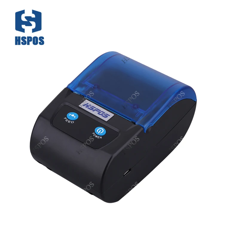 

HSPOS 58mm Portable printer Small Mobile Receipt Thermal Label Printer with Battery DC9V/2A Charger USB&WIFI interface HS-PL58UW