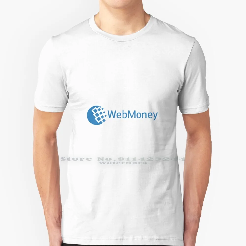 Webmoney-تي شيرت بتصميم قصير الأكمام ، قطن ، دفع ، دفع ، دفع ، دفع ، بطاقة ائتمان ، بطاقة برامج ، تطبيق خدمة ، كوم موقع ويب