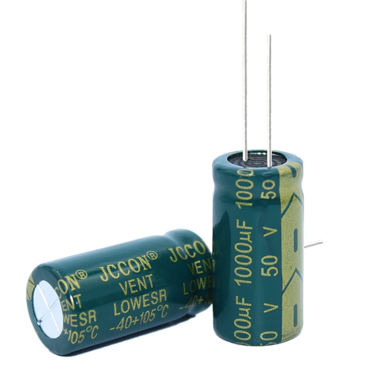 10pcs High frequency low resistance aluminum electrolytic capacitor 50v1000UF 1000uf50v volume: 13x25