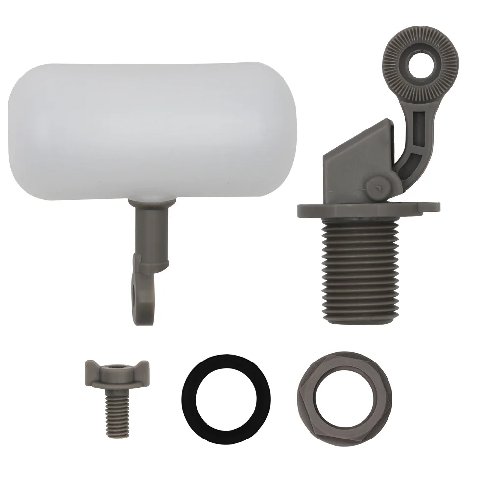 Mini Float Valve 1/2 or 3/4 Water Float Valve with Adjustable Arm Automatic Fill Valve Kit for Livestock Water Tank Fountains
