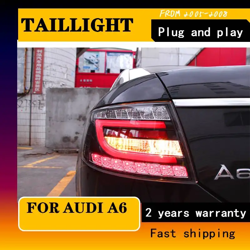 

Car Styling Tail Lamp For Audi A6 2005-2008 Taillights Tail Lights LED Rear Lamp LED DRL+Brake+Park+Signal Stop Lamp Accessories