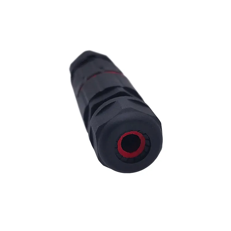 Mini IP68 Waterproof connector M12 2pins Butt plug welding free Flame retardant nylon  connectors