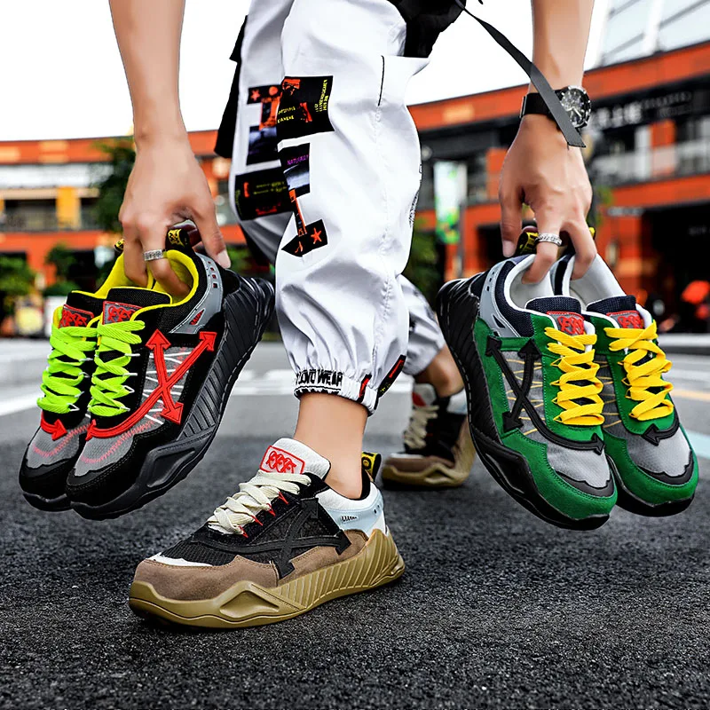 2025 New Fashion Mens Shoes Trending Chaussures Casual Men Chunky Sneakers Breathable Designer Trainers Comfortable Basket Homme