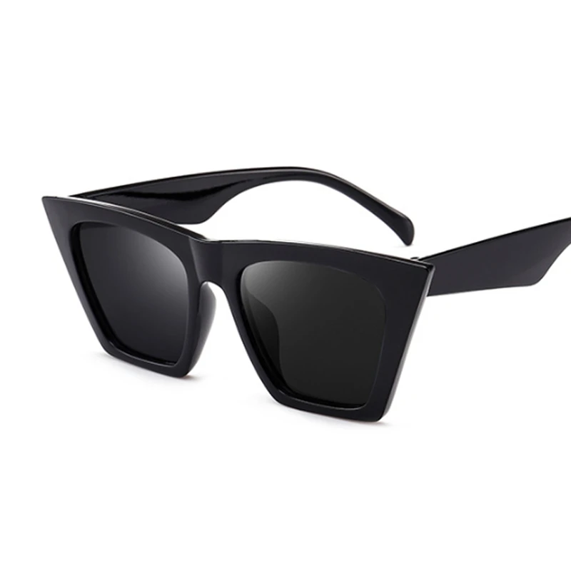 Fashion Sunglasses Woman Square Cat Eye Design Luxury Sunglasses Female Cool Vintage Black Oculos De Sol Feminino