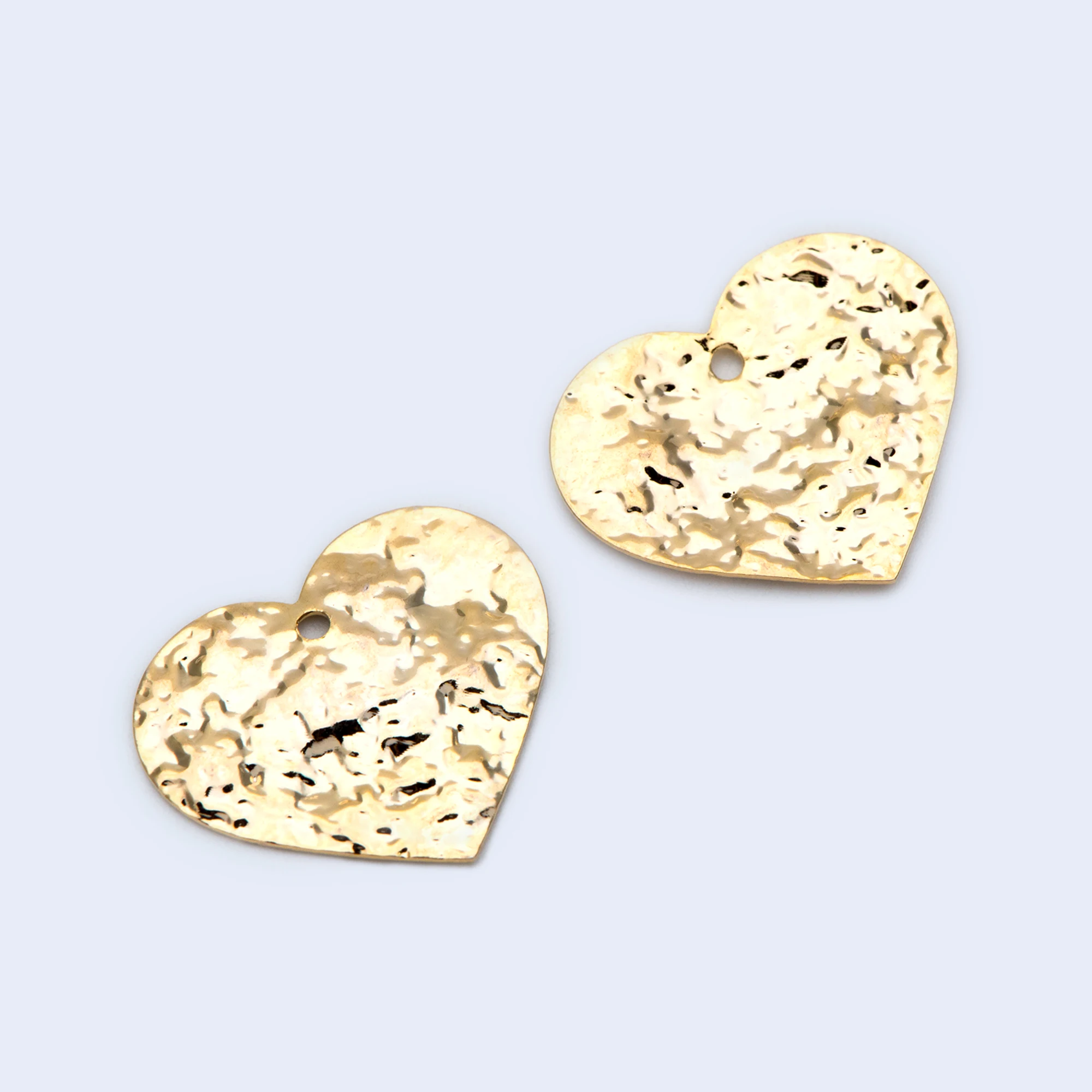 

10pcs Hammered Heart Charm, Earring Findings, Jewelry Making, Diy Material, Jewelry Supplies (GB-1740)