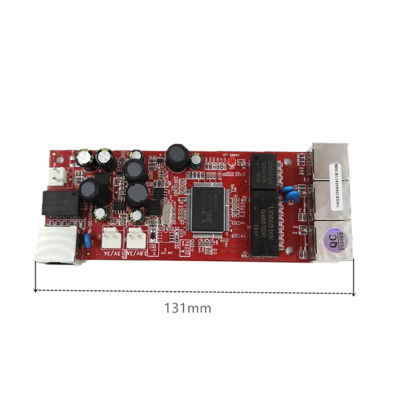 Module de commutation Ethernet 4 ports 10/100/1000 mb/s Un, commutateur Ethernet RJ45 sans gestion commerciale