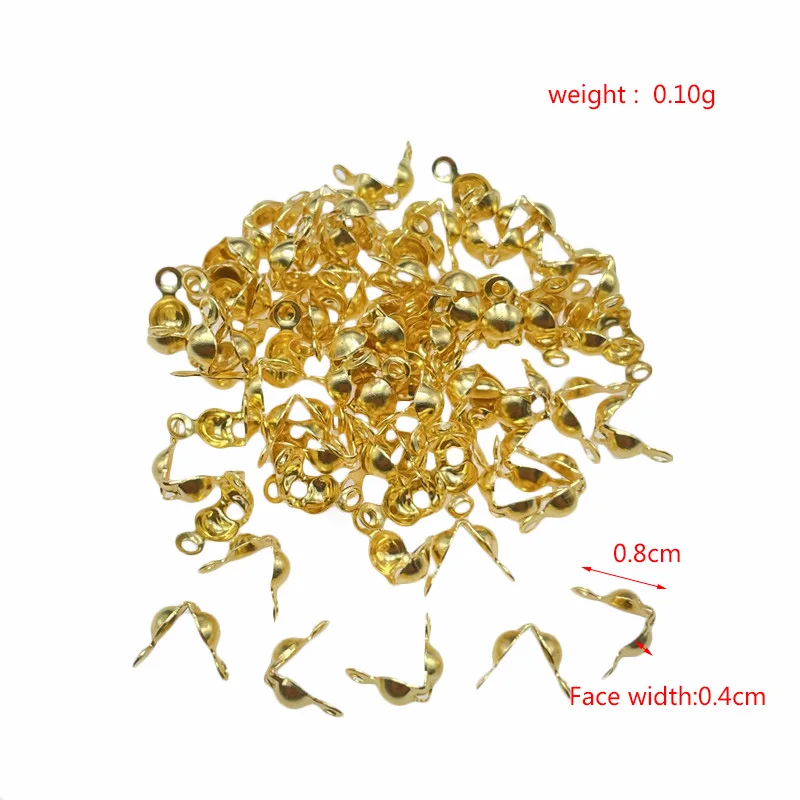 JunKang 200pcs 5 color end crimping ring ball chain connector jewelry making looking for Diy accessories wholesale