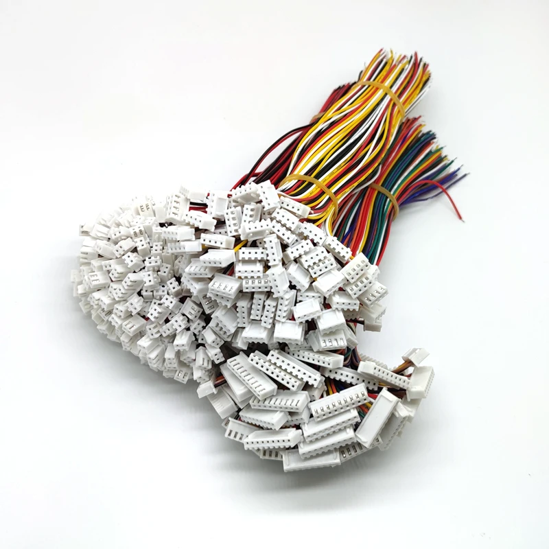 100 sztuk JST XH2.54 2/3/4/5/6/7/8/9/10/12 złącze pinowe wtyczka przewód kabel 20cm długość 26AWG