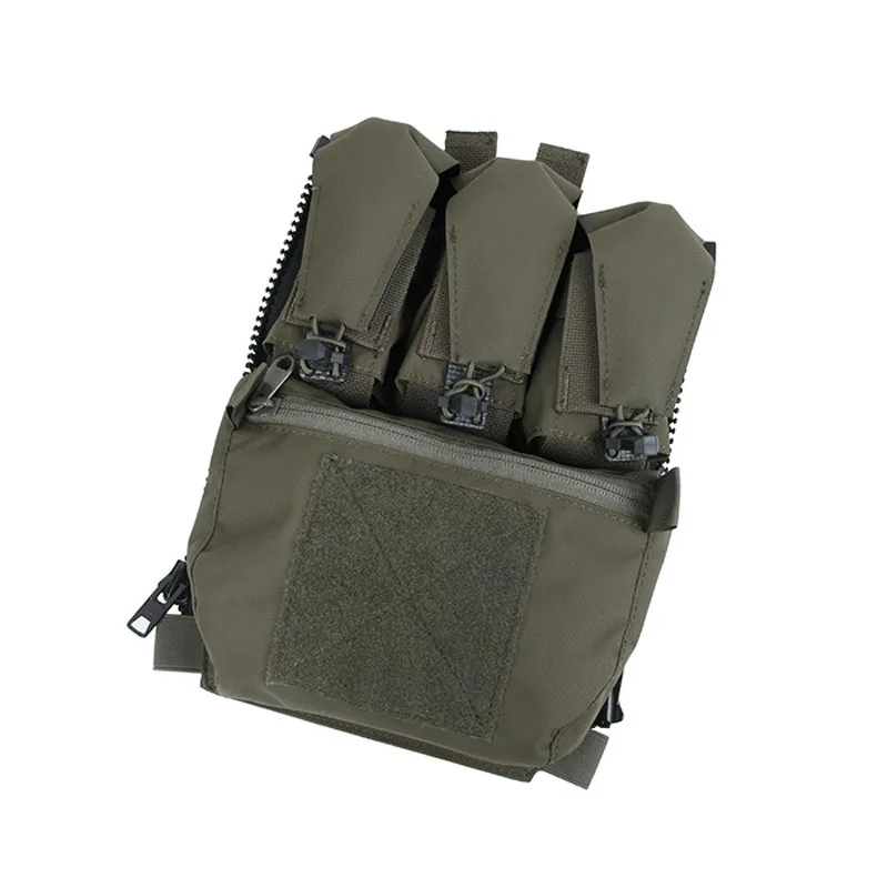 Style FPC Outdoor Vest Zipper Back Panel Pouch Bags 500D