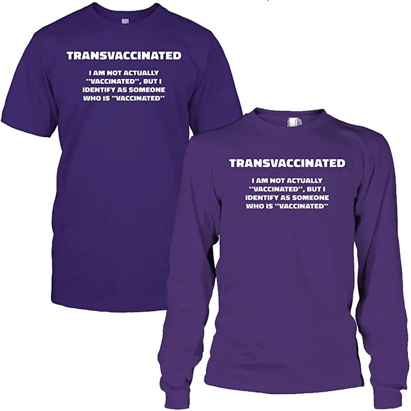 Funny Transvaccinated T Shirt Cute Vaccine Vaccinated Quarantine Tee Shirt for Women and Men