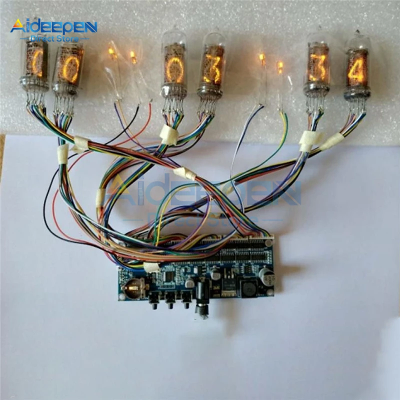 Imagem -06 - Micro Usb Faça Você Mesmo Tubo de Elétrons Brilho Tubo de Elétron Relógio Módulo Núcleo Placa In14 Qs30 In12 Universal Pcba