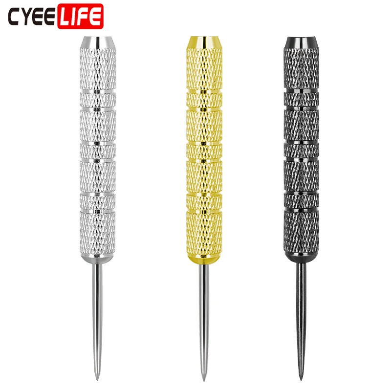 CyeeLife 3Pcs 22g 24gHigh-quality Darts Needle  Standard Dart Accessories Nickel Plated Silver Dart Barrel 4.5mm Thread diameter