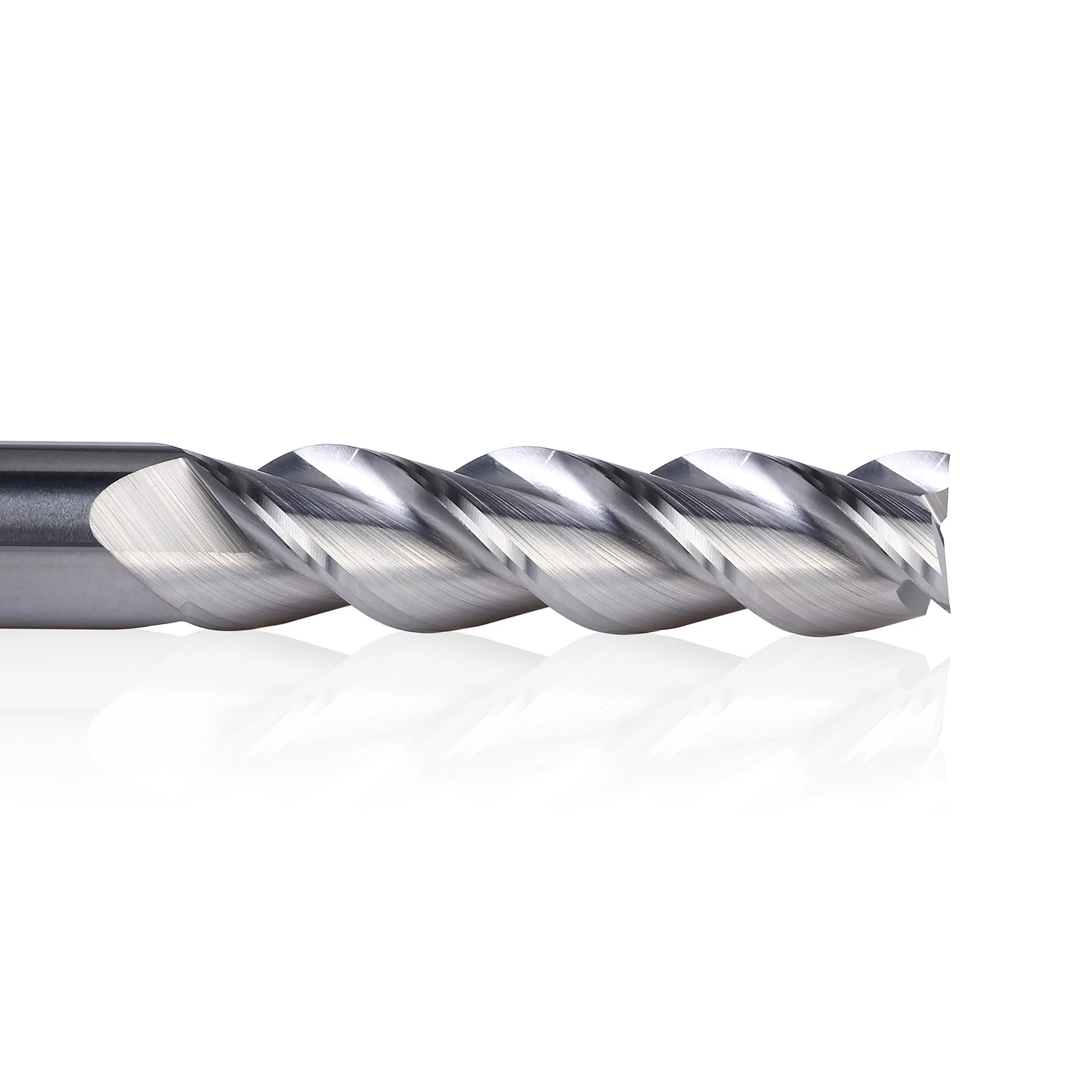 AL-3E AL-3EL 1-20mm solid carbide 3 flute flattened end mill with straight shank cnc milling cutter high precision