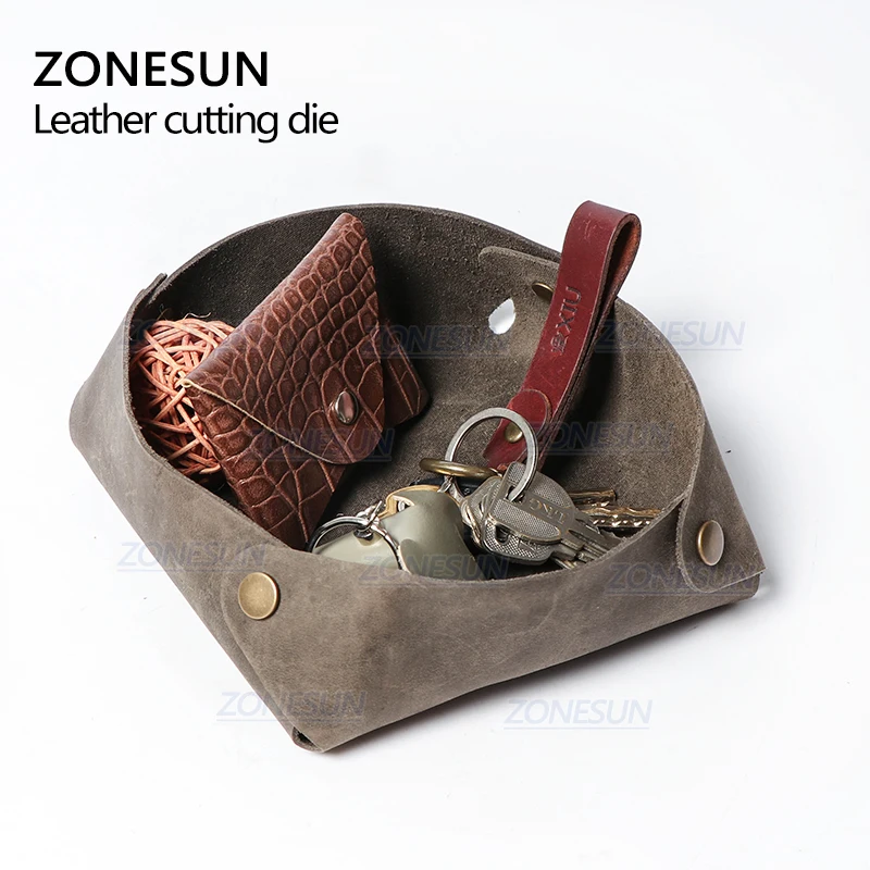 ZONESUN Storage Box Custom Leather Cutting Die Handicraft Tool Punching Leather Cutter Mold DIY Paper Laser Die Cuts