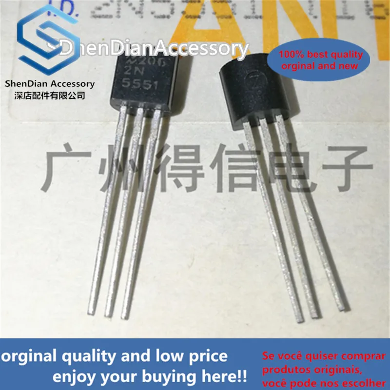 20pcs 100% new and orginal 2N5551 5551 TO-92  mplifier Transistors(NPN Silicon)  in stock