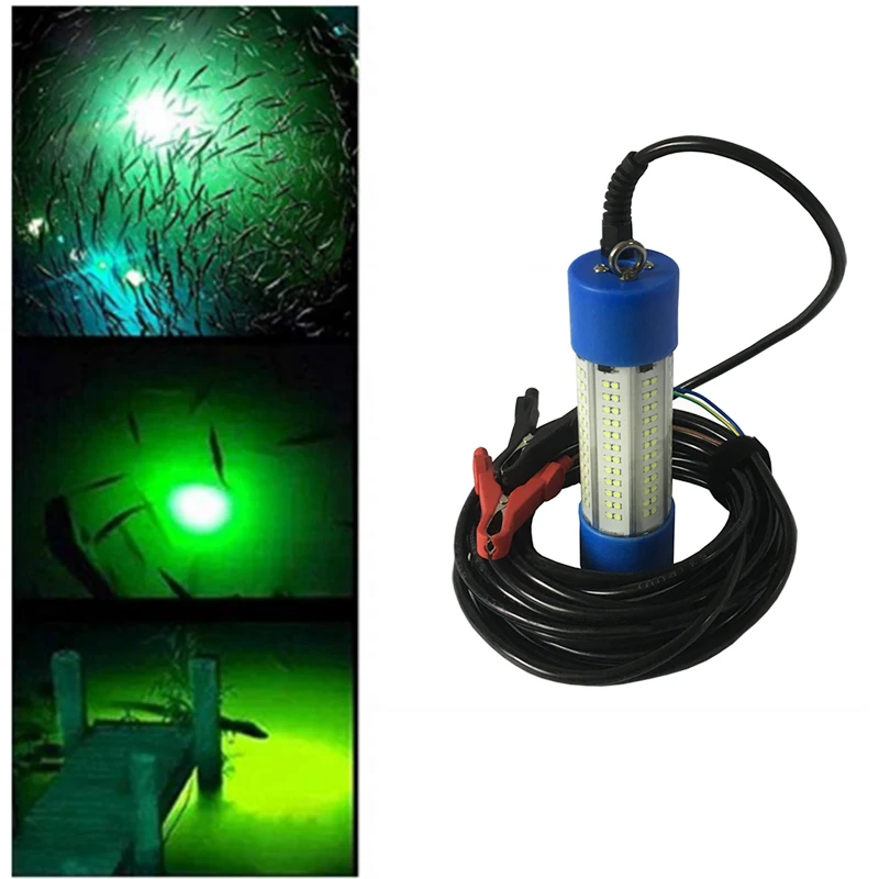 150W Under Water 504 LEDs Prawns Night Attract Brightness Finder 360 Degree Boat Squid Fishing Light Lamp Krill Portable Submers