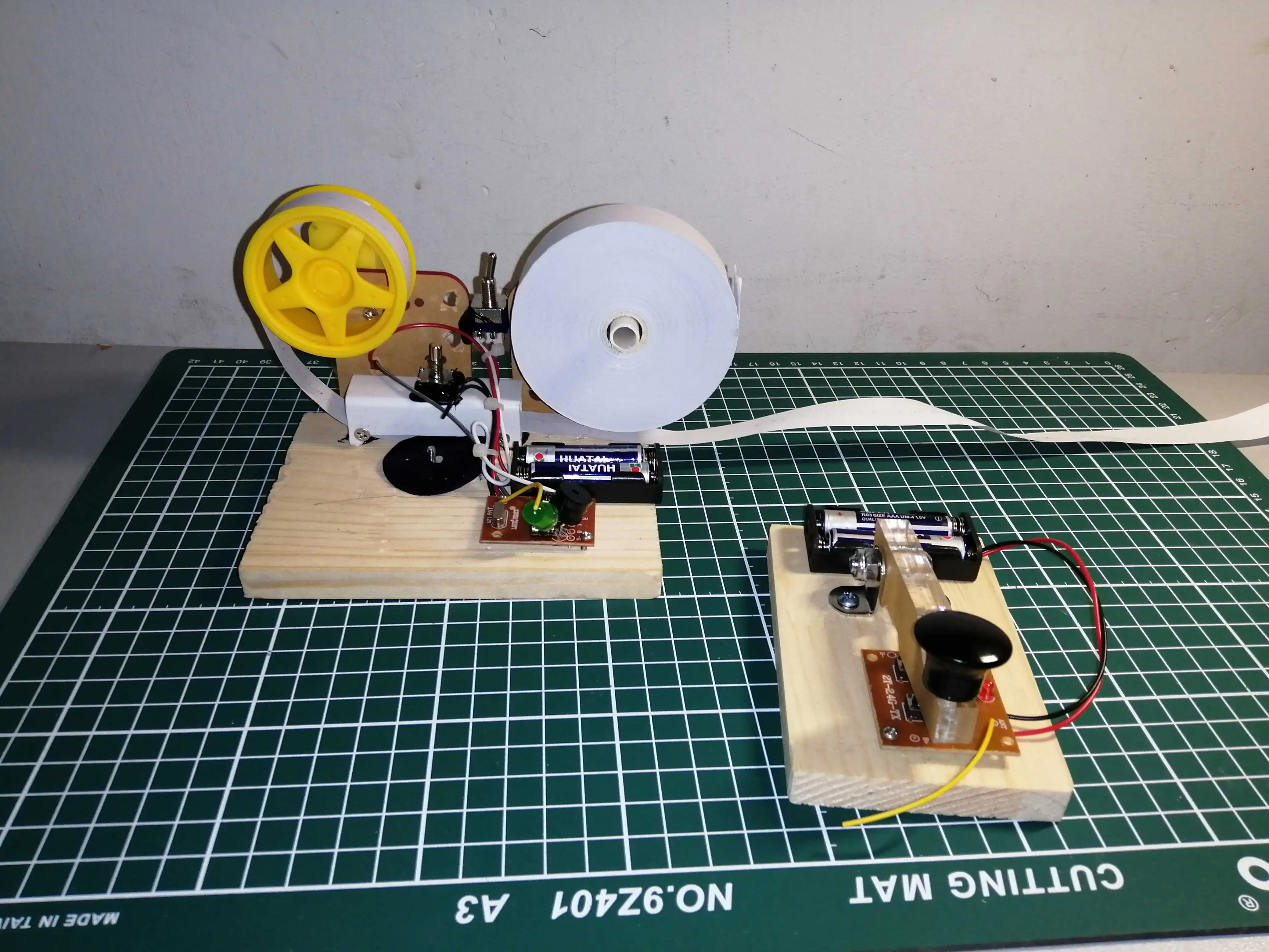 تلغراف لاسلكي ، لكمة بطاقة الارسال ، مورس رمز التلغراف والصوت والضوء كاسيت ، مفتوحة 200 متر