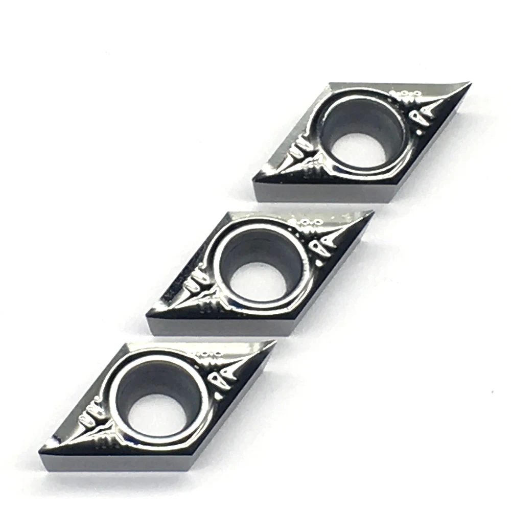 DCGT11T302 AK H01 10 Pcs Aluminium Cutter Blade Menyisipkan Alat Pemotong Mengubah Alat CNC Alat Al + Paduan Timah Kayu