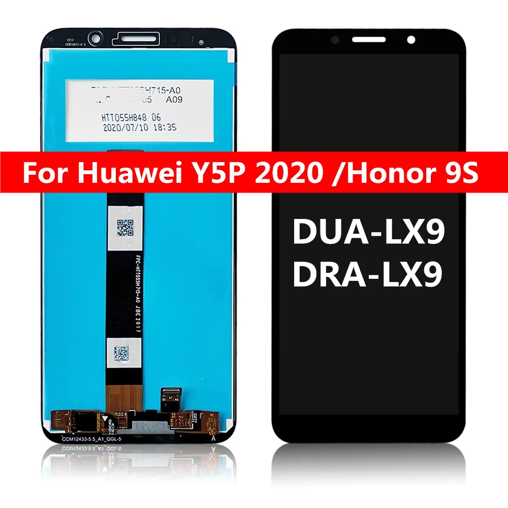 

Original 5.45" For Huawei Y5P 2020 LCD Display Touch Screen Digitizer Assembly For Huawei Honor 9S LCD DRA-LX9 Screen Display