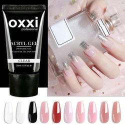 OXXI 30ml Gel acrylique Semi-permanent Poly Nail Gel manucure Gel rapide facile pour Extension uv led constructeur vernis acrylique Gellac nouveau