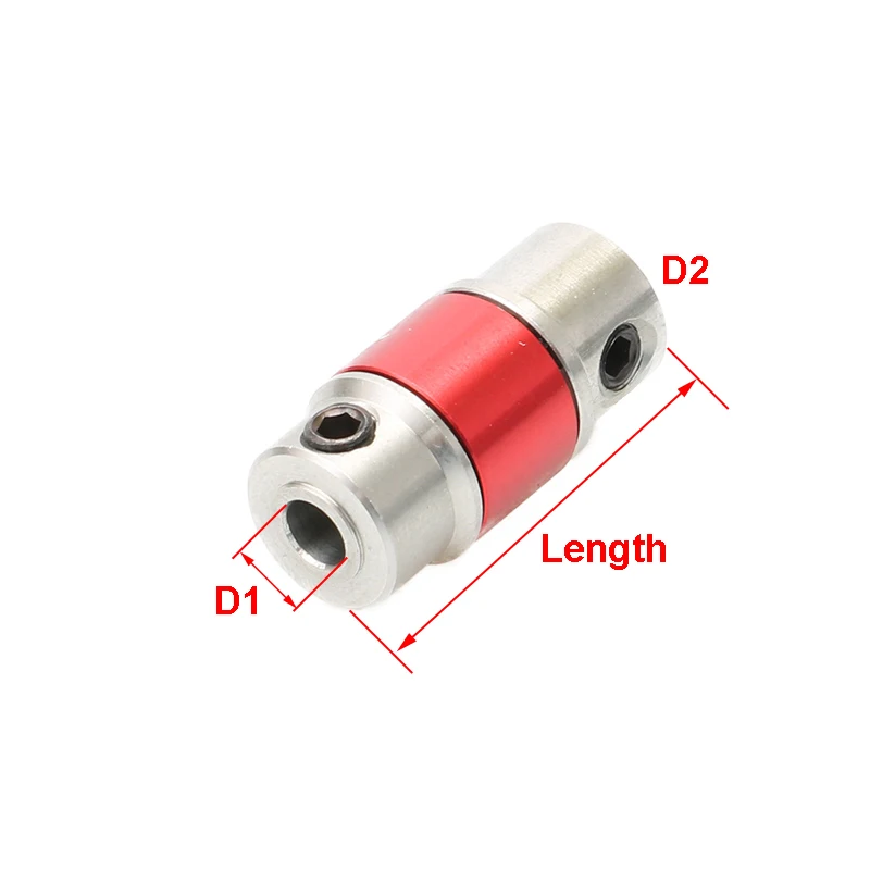 Motore Brushless Mandrino Attacco Accoppiatore Giunto In Acciaio Inox 3.18x4mm 4x4mm 4x5mm Connettore Albero per Barche Elettriche RC FAI DA TE