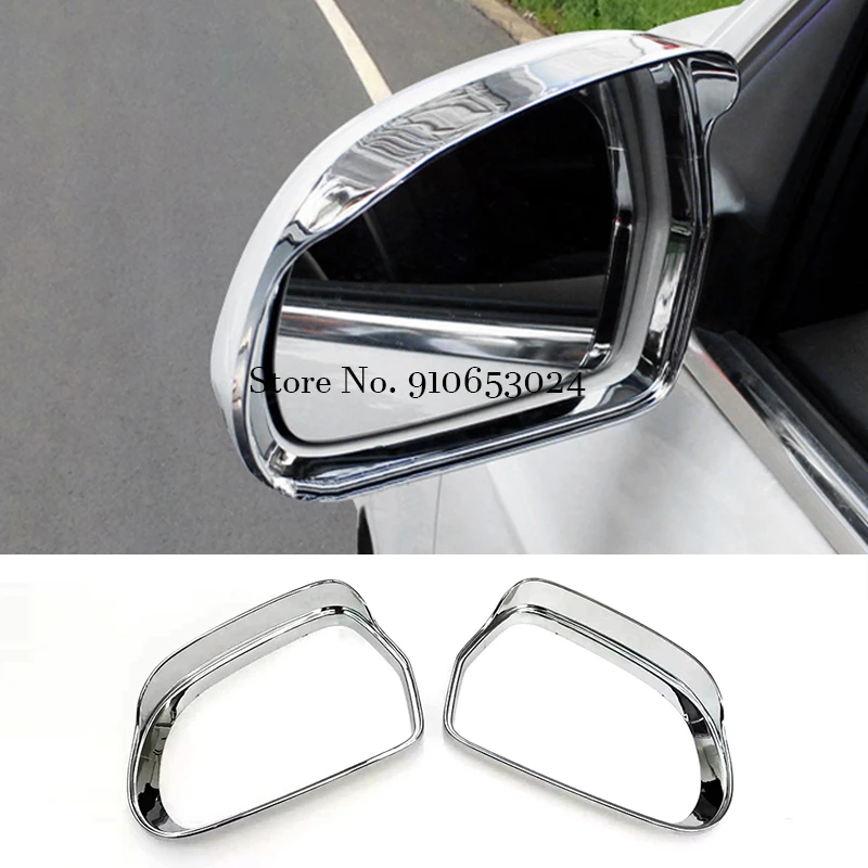 

ABS Chrome Car side door rearview mirror block rain eyebrow Cover Trim Car Styling For Audi A5 S5 2007-2011 accessories 2pcs