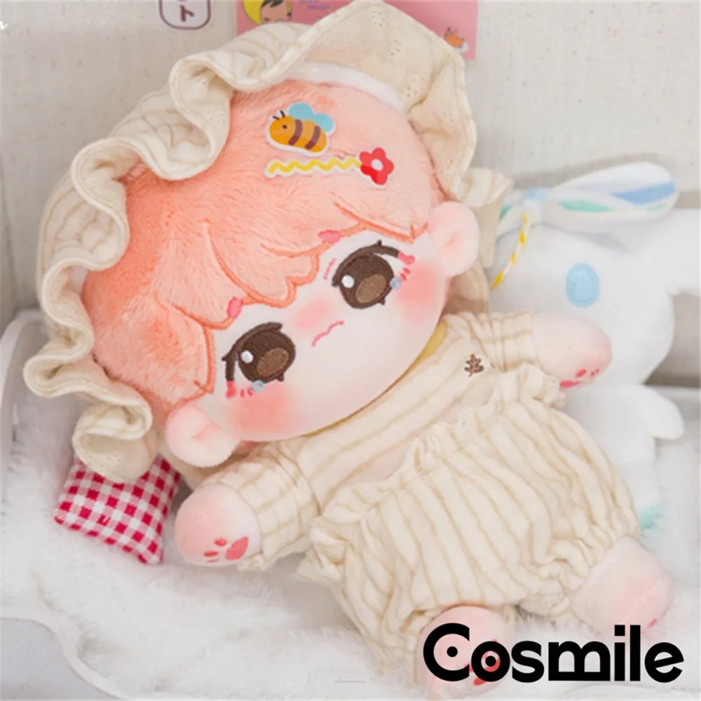 Cosmile Kpop Star V 20cm Plush Doll Toy Body Cute Cosplay Props Pink Hair Birthday Gift C QC