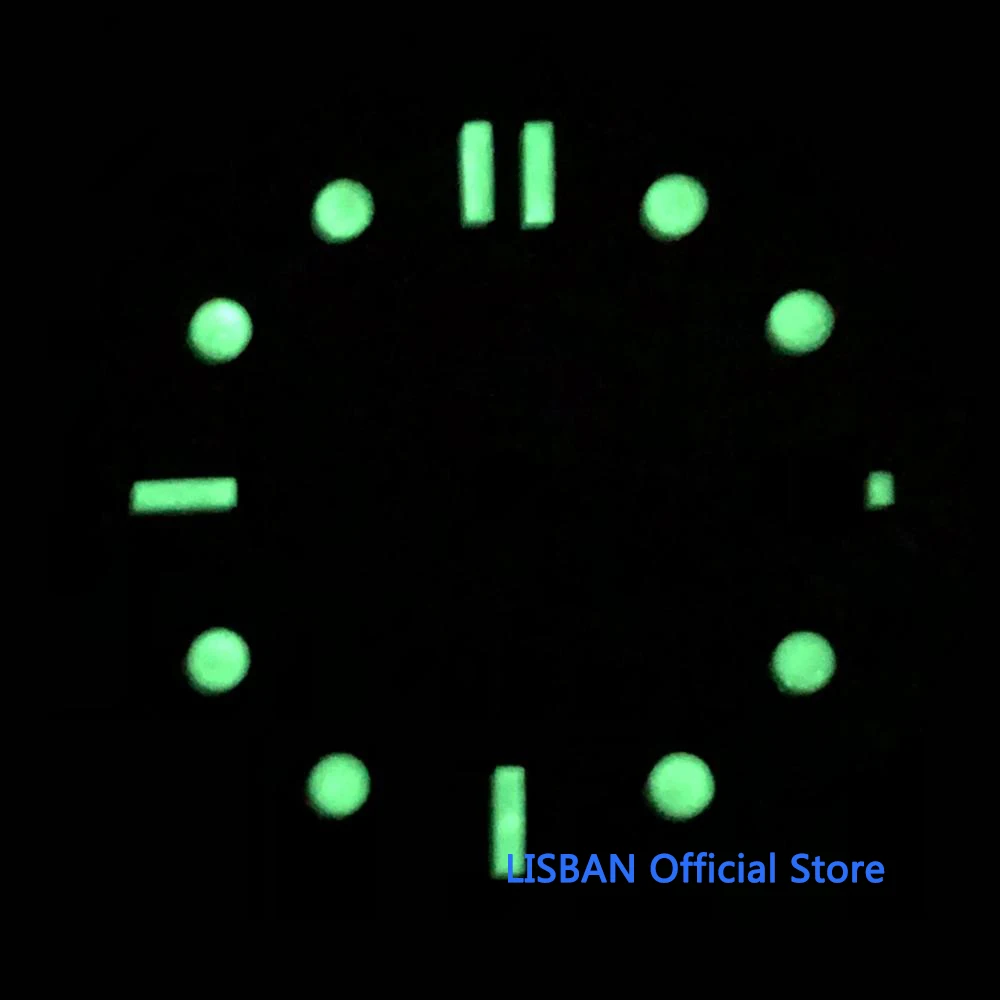 31mm Blue Dial Green Luminous Watch Dial fit NH35 Movement