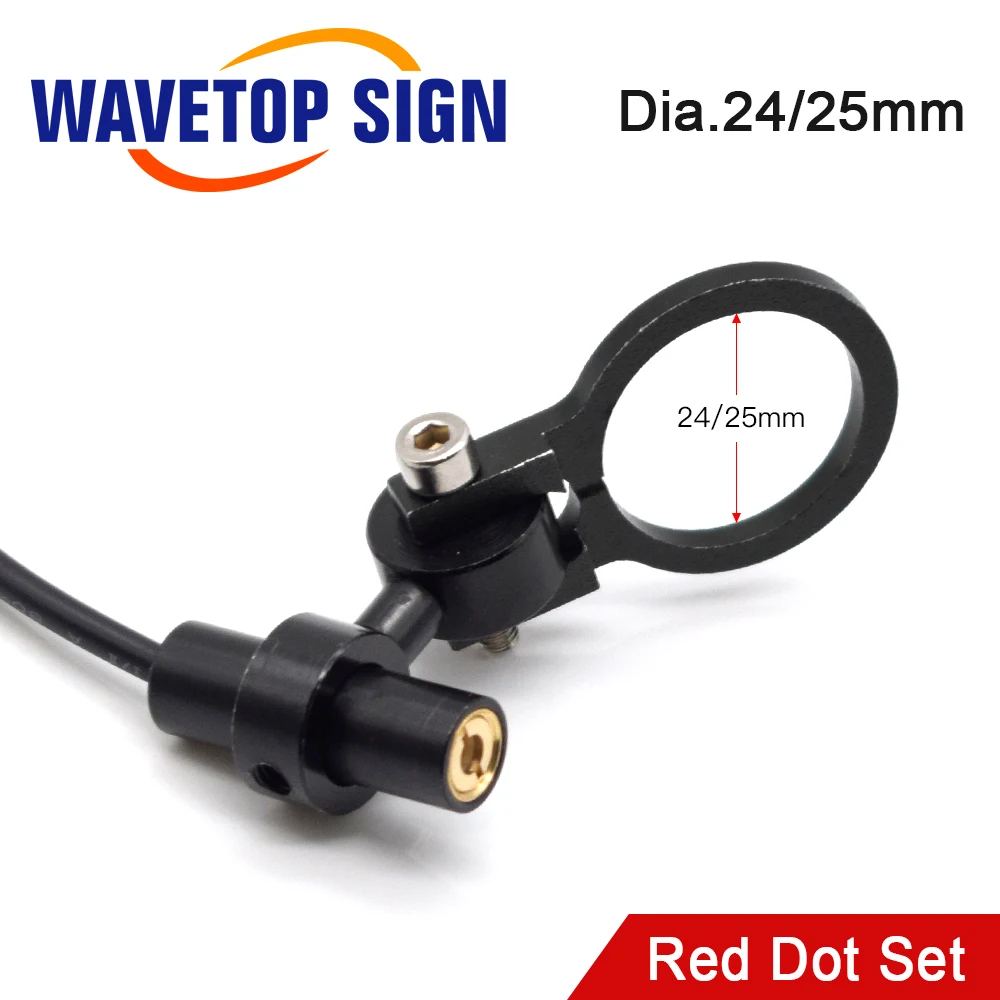 Wavtopsign-Módulo de diodo, conjunto de punto rojo, posicionamiento DC 5V para cabezal de corte de grabado láser Co2 DIY