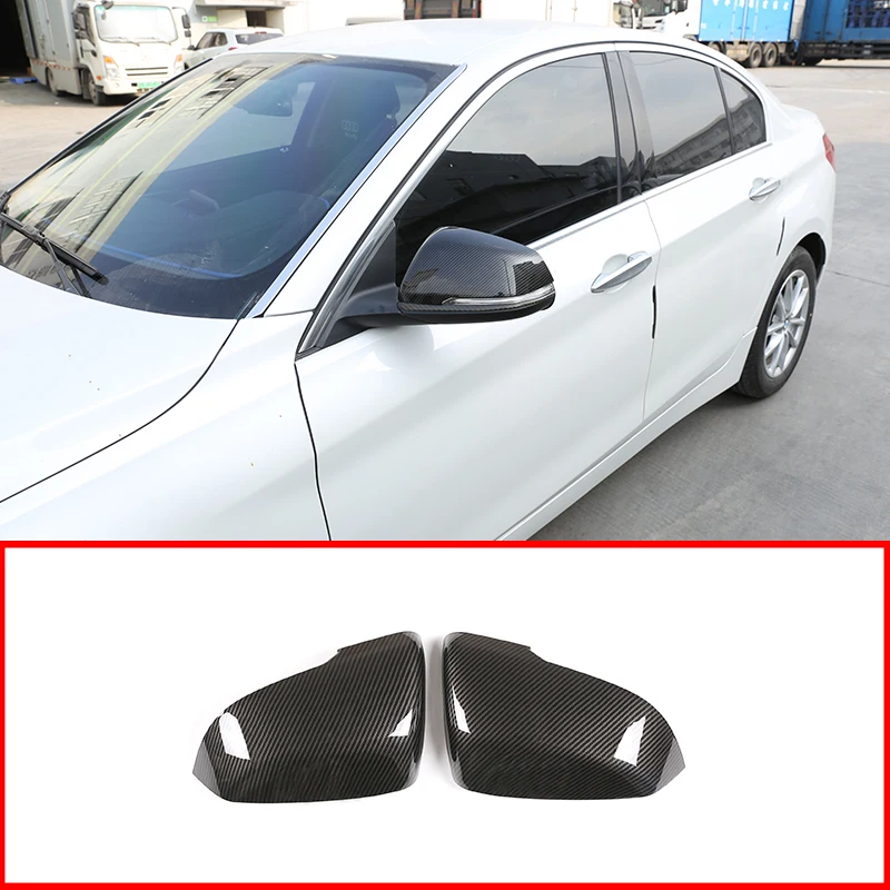 

For BMW 2 Series F45 F46 Gran Active Tourer 2015-2019 ABS Carbon Fiber RearView Mirror Cover Trim For BMW X1 F48 2016-2019 2pcs
